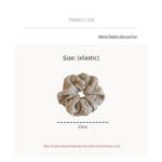 Load image into Gallery viewer, Linen Handmade Sequin Beaded Square Scrunchie N6F139