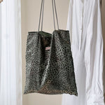 Load image into Gallery viewer, Vintage Cotton Lace Shoulder Bag Canvas Leopard N6F170