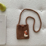 Load image into Gallery viewer, Kids Duck Knit Crossbody Bag N6H315