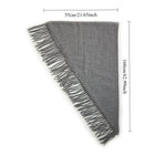 Load image into Gallery viewer, Wool Blend Solid Color Fringe Triangle Scarf N6K237
