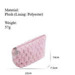 Load image into Gallery viewer, Plush Checkerboard Makeup Bag Women S5P756