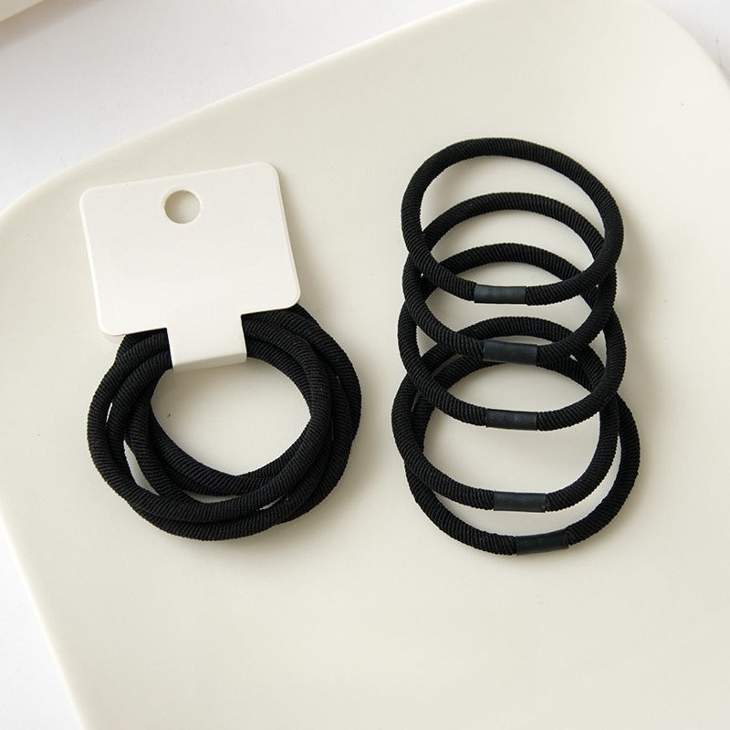 5 Pack Twisted Hair Ties High Elasticity Solid Colors N6F128
