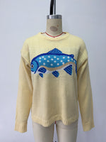 Load image into Gallery viewer, Printed Round Neck Loose Knit Pullover Sweater Women N6H301