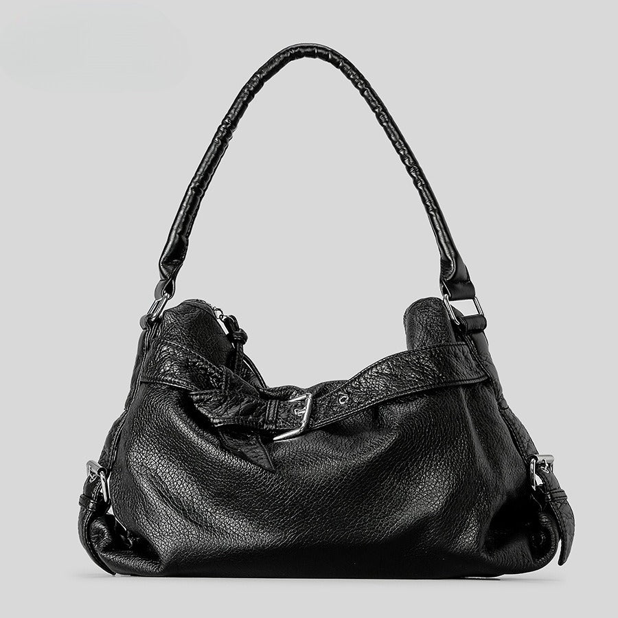 Women's PU Vintage Oversized Tote Shoulder Bag N6J118