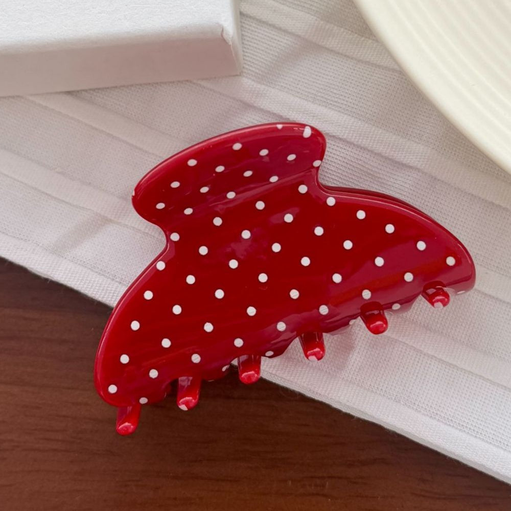 Polka Dot Claw Clip Retro Acetate Large Hair Clip N6F070