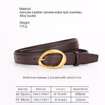 Load image into Gallery viewer, Double-Sided Genuine Leather Belt Women  N6H329