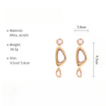 Load image into Gallery viewer, Acrylic Triangle Earrings Geometric  Vintage Style S5P174
