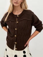 Load image into Gallery viewer, Casual Button Front Cardigan Knit Sweater Women N6H290