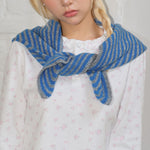 Load image into Gallery viewer, Women's Wool Blend Striped Knit Triangle Scarf N6J121