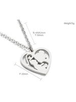 Load image into Gallery viewer, Openwork Heart Pendant Necklace Mother's Day N6D540