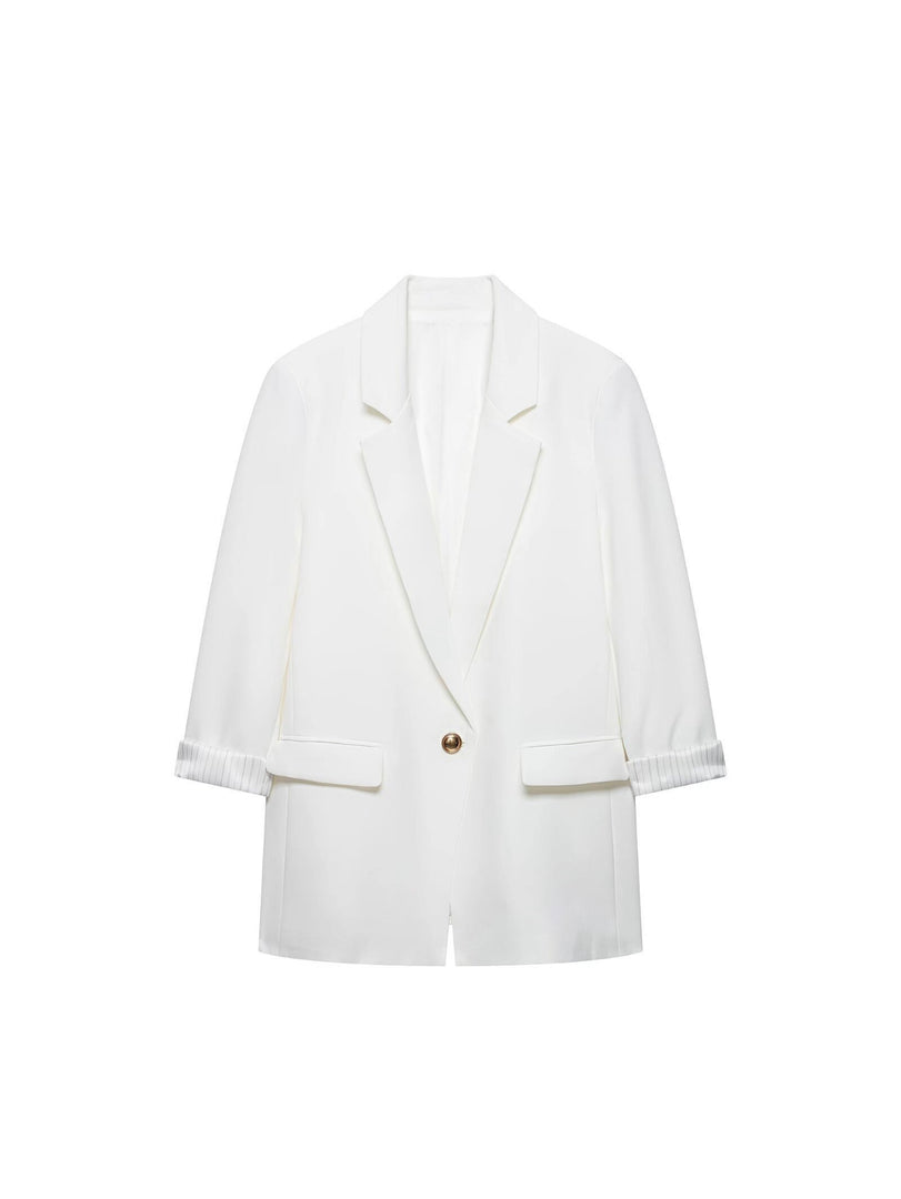 Loose Fit Long Sleeve Blazer N6F013