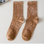 Load image into Gallery viewer, Breathable Mid Calf Cotton Socks Vintage Wash  M5A078