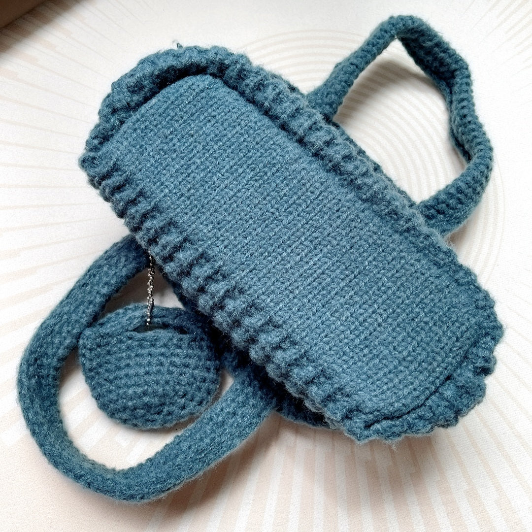Women's Woven Cotton-Feel Shoulder Phone Bag N6J172