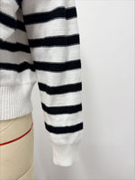 Load image into Gallery viewer, Color Block Off-Shoulder Striped Knit Top Women N6G186