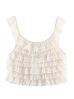 Load image into Gallery viewer, Layered Lace Crop Camisole Top Women N6C279