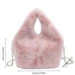 Load image into Gallery viewer, Women's Plush Drawstring Bucket Crossbody Bag N6J187