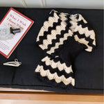Load image into Gallery viewer, Wave Stripe Knit Scarf Women Wool Blend N6H311