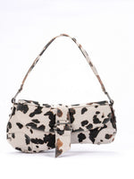 Load image into Gallery viewer, Cow Print Asymmetric Shoulder Bag Women N6C310
