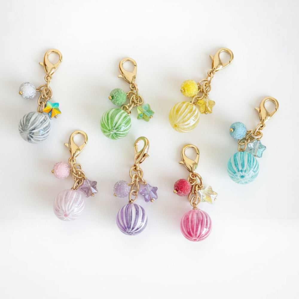Colorful Resin Star Charm Keychain for Backpack N6D042