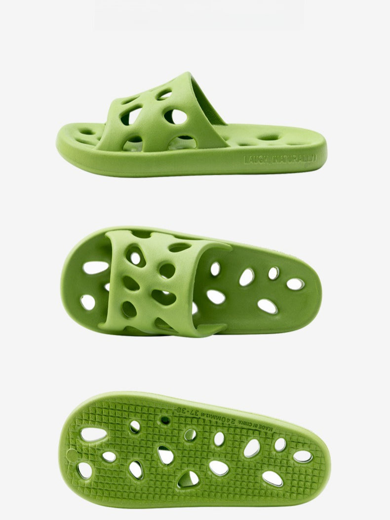 Non-Slip Openwork EVA Shower Slippers Women N6C233