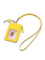 Load image into Gallery viewer, Genuine Leather Retractable Neck ID Card Holder N6D026
