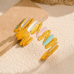 Load image into Gallery viewer, Gold Oil Drop Stainless Steel Bangle Light Luxury N6F264