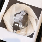 Load image into Gallery viewer, Womens White Pearl Magnetic Clasp Skinny Scarf N6K266