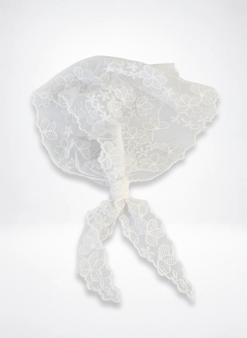 Retro Lace Floral Headscarf Bandana Women N6C004