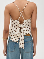 Load image into Gallery viewer, Polka Dot Ruffle Swimsuit Camisole Top N6F249