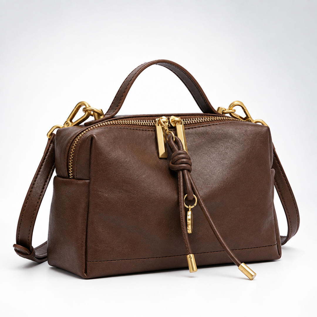 Women's Genuine Leather Pillow Crossbody Handbag N6J169