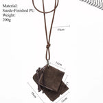 Load image into Gallery viewer, Suede Finished PU Neck Pouch Compact Organizer S5P278