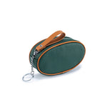 Load image into Gallery viewer, Genuine Leather Mini Coin Purse with Keychain N6E065