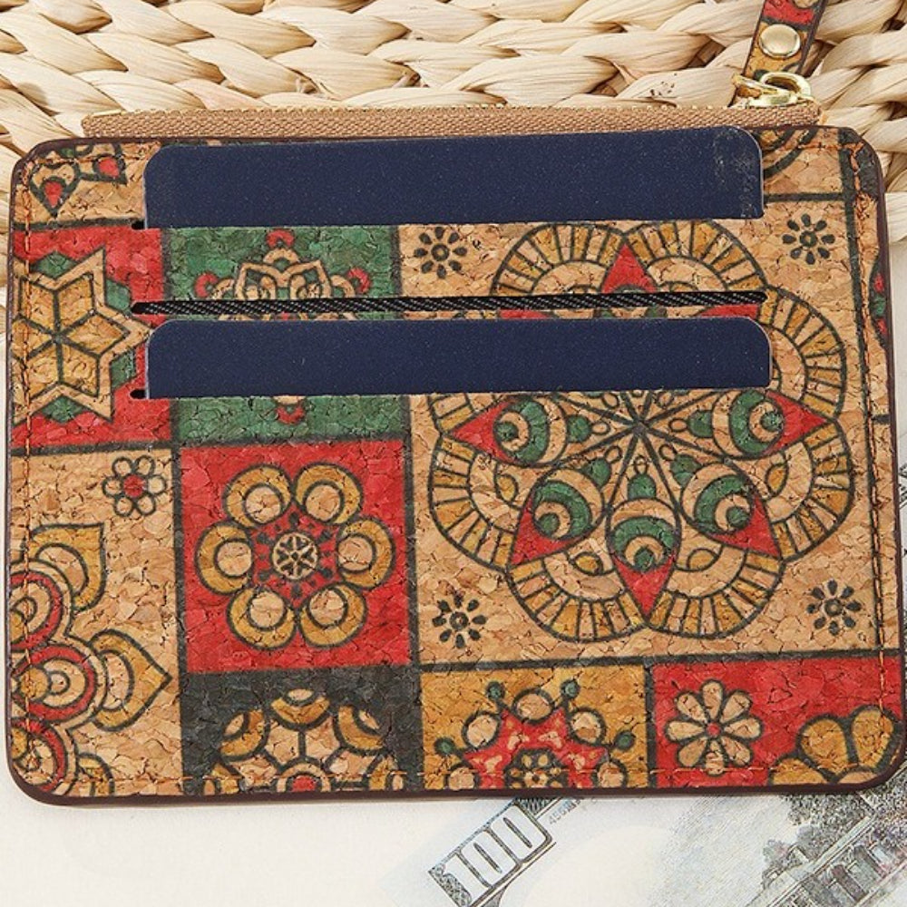 Portuguese Cork Slim Multi-Card Wallet  N6E090