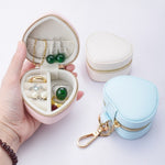 Load image into Gallery viewer, Heart-Shaped Hanging Keychain Jewelry Case N6E063