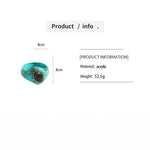 Load image into Gallery viewer, Oversized Acrylic Ombré Colorblock Oval Bangle Women N6H070