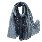 Load image into Gallery viewer, Silver Foil Gradient Thermal Shawl  M5A261