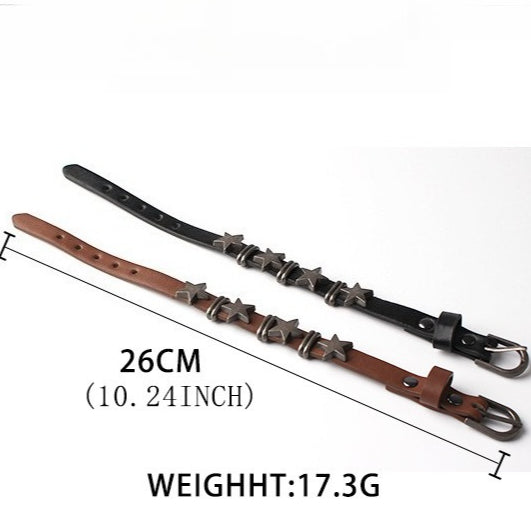 Punk Style Five-Point Star Alloy Bracelet S5P610