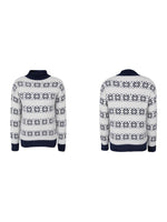 Load image into Gallery viewer, Snowflake Half High Collar Knit Sweater Women N6H260