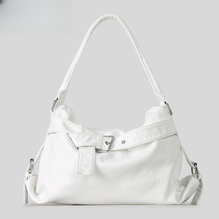 Retro PU Tote Bag Women Large Capacity Shoulder  S5P806