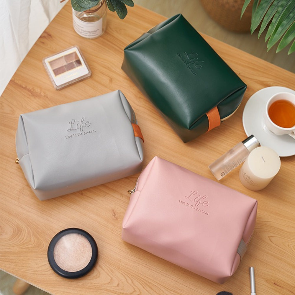PU Storage Bag Waterproof Cosmetic Organizer Pouch N6G276