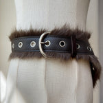 Load image into Gallery viewer, Women's Faux Leather Plush Wide Waist Belt N6J135