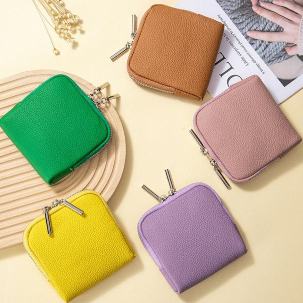 Genuine Leather Layered Jewelry Pouch Organizer N6E064
