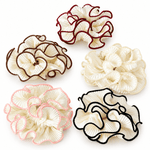 Load image into Gallery viewer, Pleated Contrast Trim Polyester Scrunchie N6K014