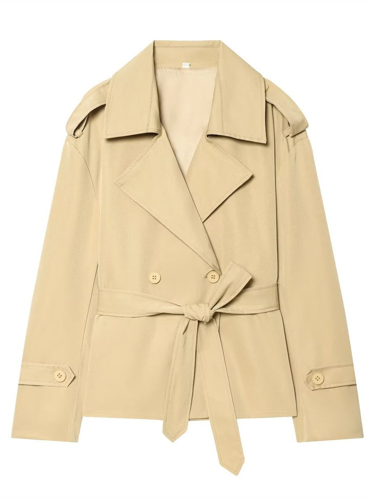 Short Belted Jacket Women Office N6C266
