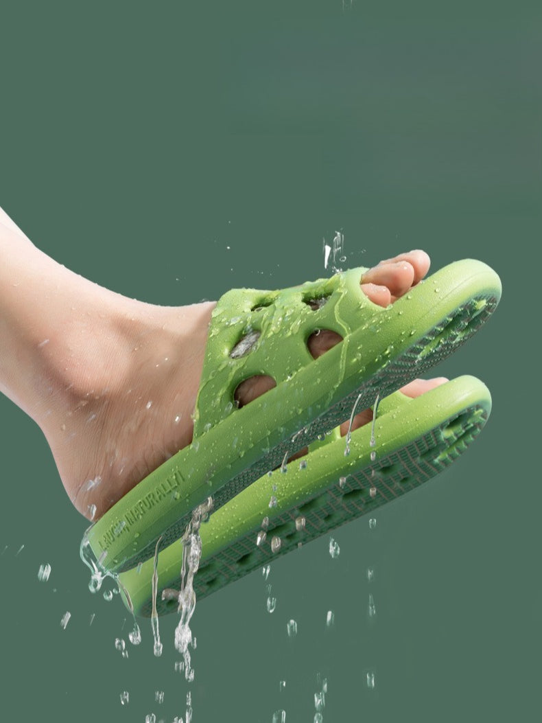 Non-Slip Openwork EVA Shower Slippers Women N6C233