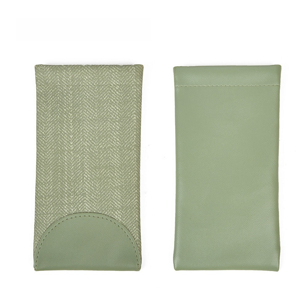 PVC Eyeglass Pouch Auto-Closure Sunglass Sleeve N6G102