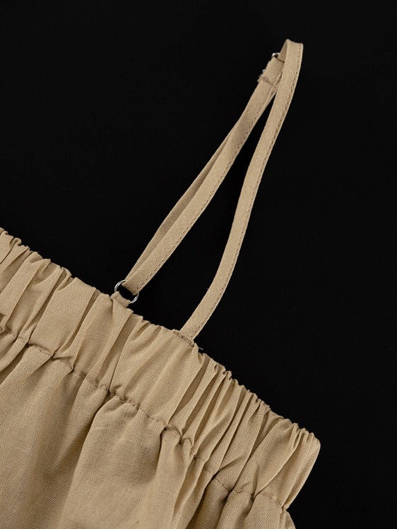 Sexy Ruffle Tank Top and Wide Leg Pants Set Women N6D089