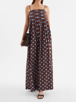 Load image into Gallery viewer, Polka Dot Pleated Midi Dress Sweet Spaghetti Strap N6F030