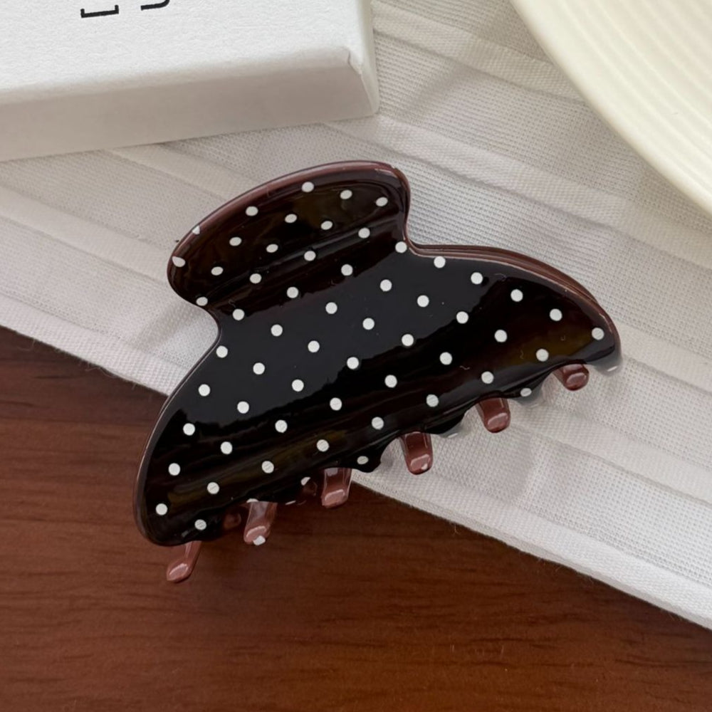 Polka Dot Claw Clip Retro Acetate Large Hair Clip N6F070