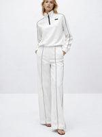 Load image into Gallery viewer, Elongating Wide Leg Sweatsuit Set Women N6C202